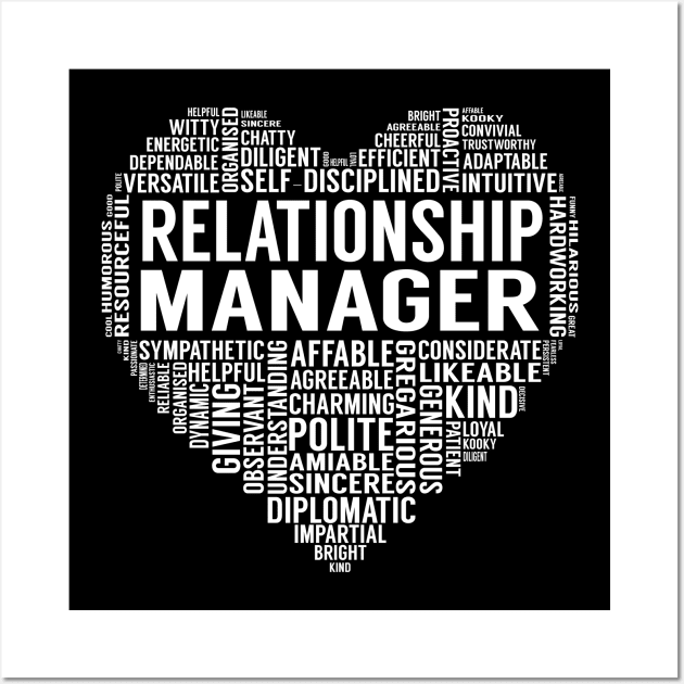 Relationship Manager Heart Wall Art by LotusTee